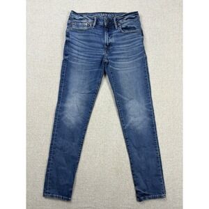 American Eagle Mens Skinny Blue Jeans Size 31x32